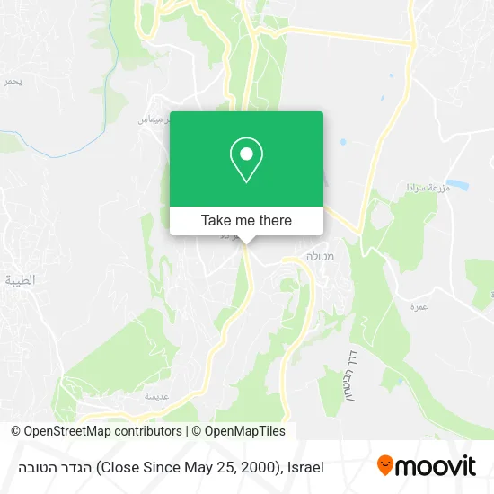 Карта הגדר הטובה (Close Since May 25, 2000)