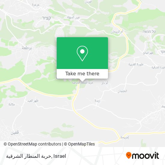 خربة المنطار الشرقية map