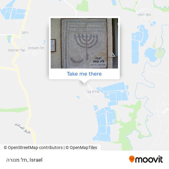 תל מנורה map