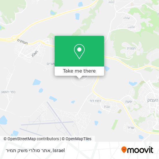 אתר סולרי משק תמיר map