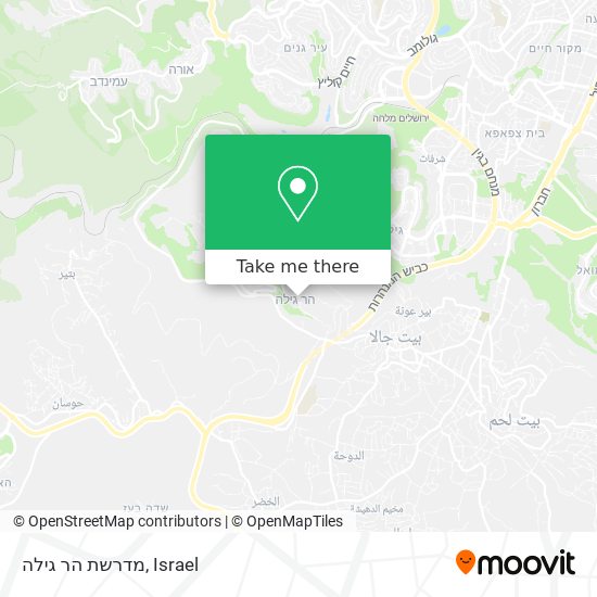 מדרשת הר גילה map