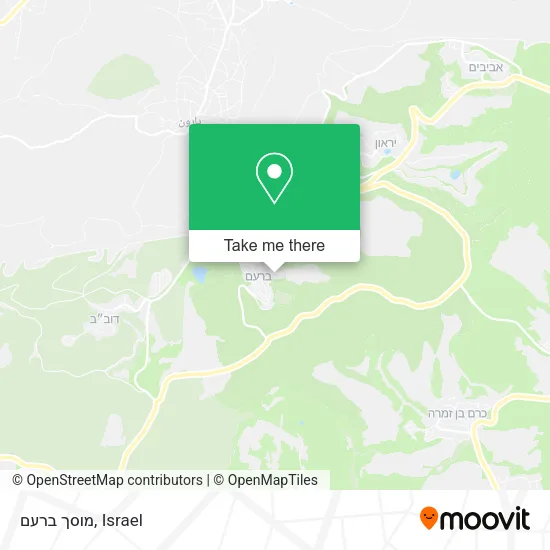Карта מוסך ברעם