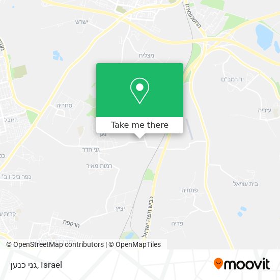 גני כנען map