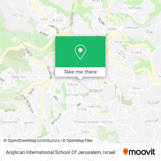 Карта Anglican International School Of Jerusalem