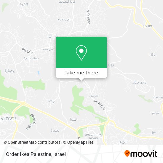 Карта Order Ikea Palestine