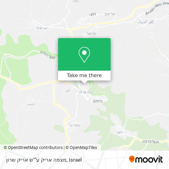 מצפה אריק ע""ש אריק שרון map