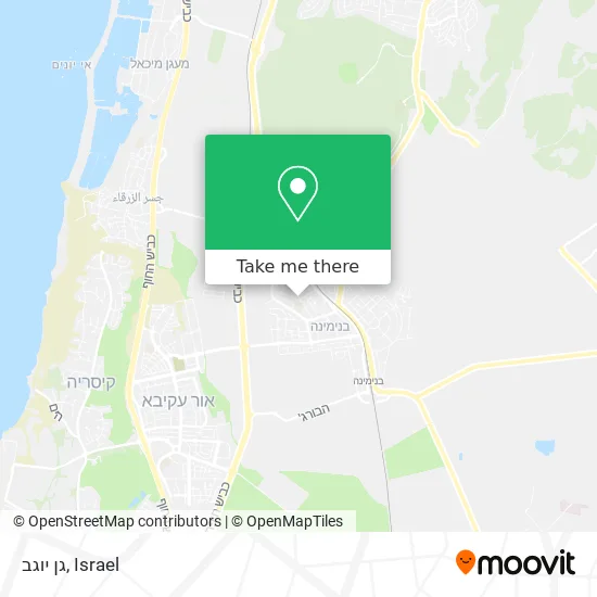 Карта גן יוגב