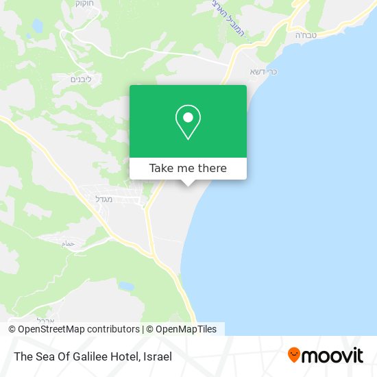 The Sea Of Galilee Hotel map