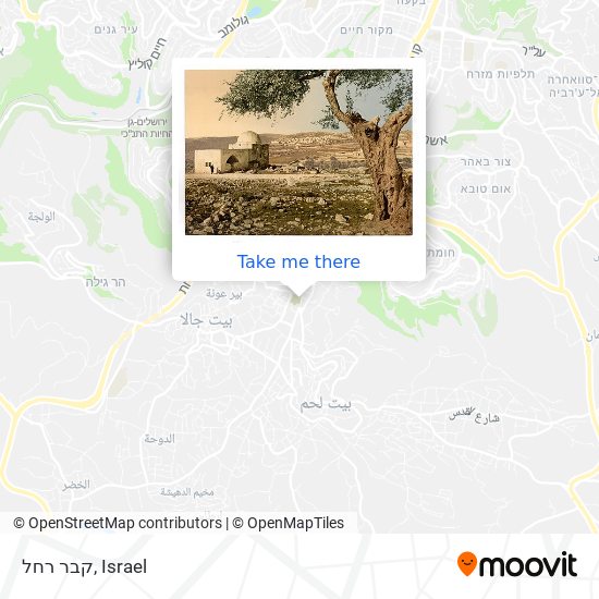 קבר רחל map