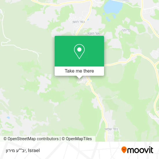 Карта יב""ע מירון