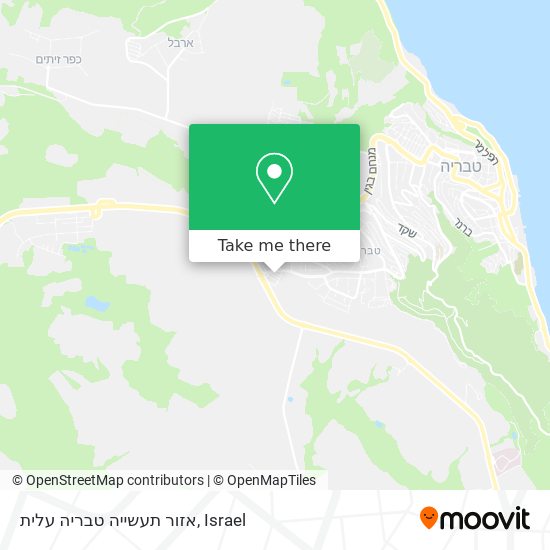 אזור תעשייה טבריה עלית map