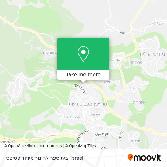 בית ספר לחינוך מיוחד פסיפס map