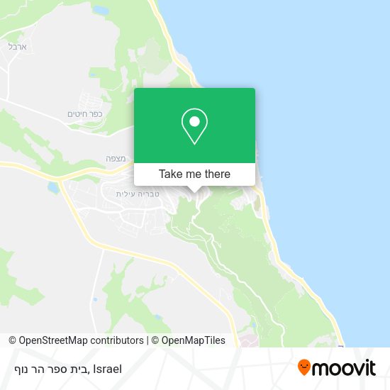 בית ספר הר נוף map