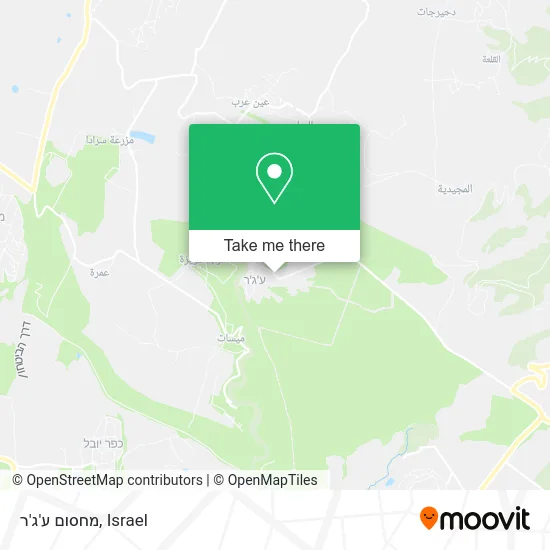 Ghajar Checkpoint map