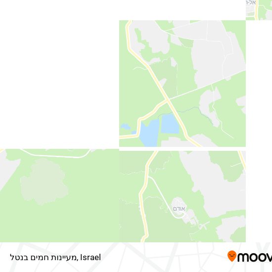 מעיינות חמים בנטל map