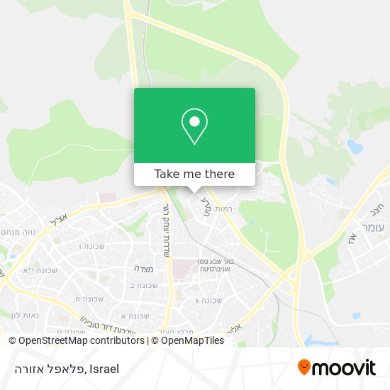 פלאפל אזורה map