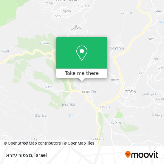 מצפור עזרא map