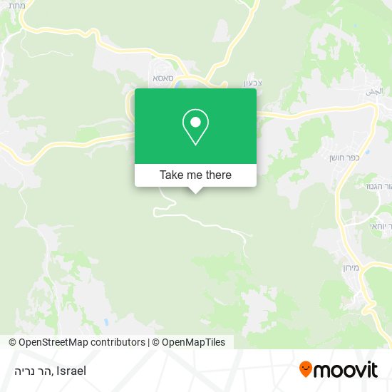 הר נריה map