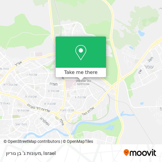 Карта מעונות ג' בן גוריון