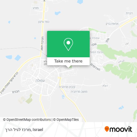 מרכז לגיל הרך map