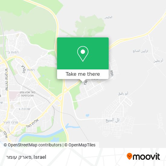 פארק עומר map