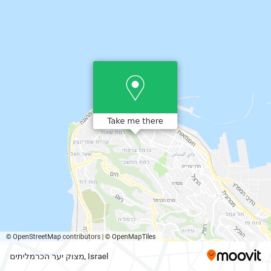 מצוק יער הכרמליתים map