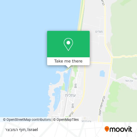 חוף המבצר map