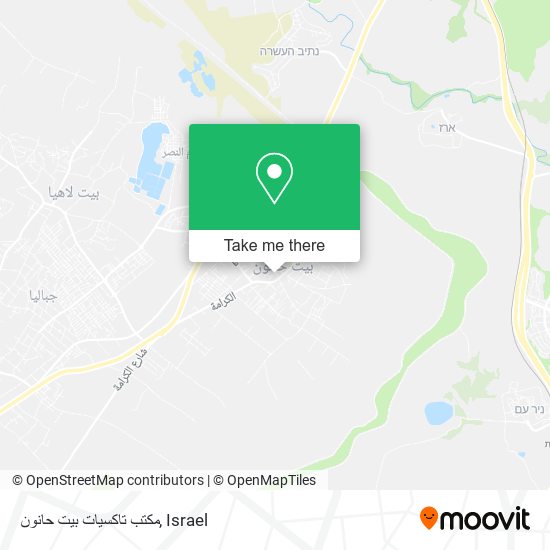 مكتب تاكسيات بيت حانون map