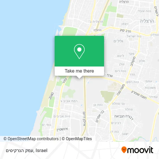 Карта עמק הנרקיסים