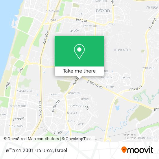 צמיגי בני 2001 רמה""ש map