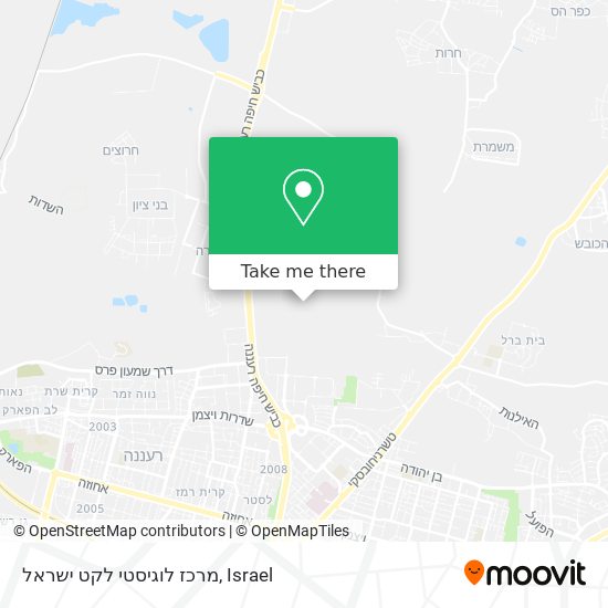 מרכז לוגיסטי לקט ישראל map