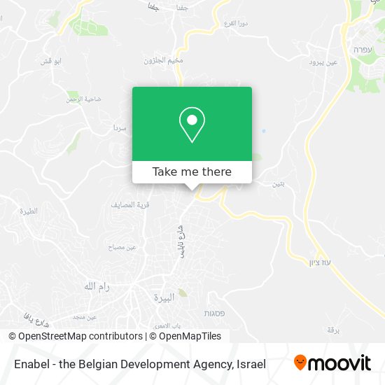 Enabel - the Belgian Development Agency map