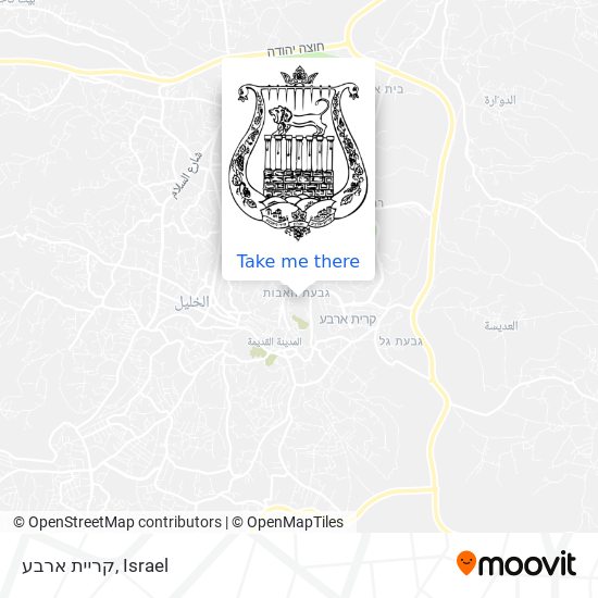 קריית ארבע map