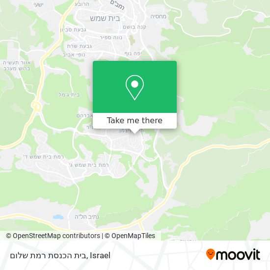 Карта בית הכנסת רמת שלום