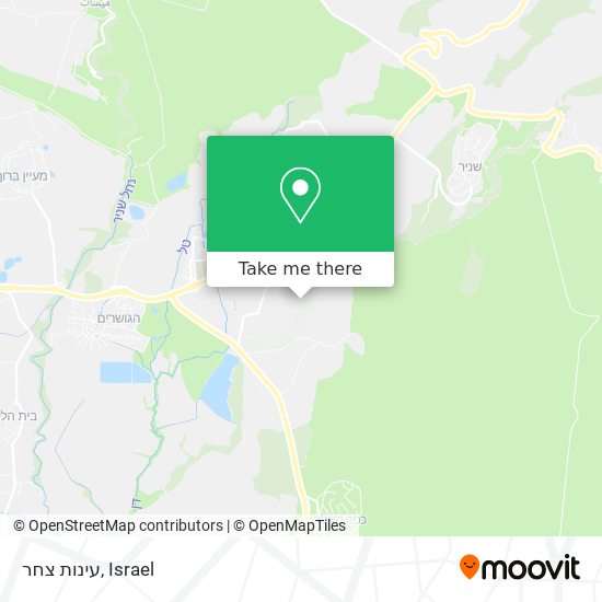 עינות צחר map