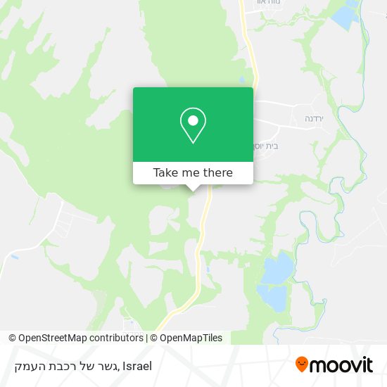 גשר של רכבת העמק map