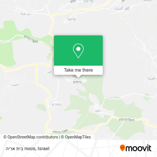 מטווח בית אריה map