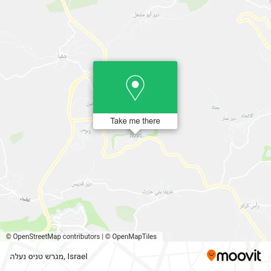 Карта מגרש טניס נעלה