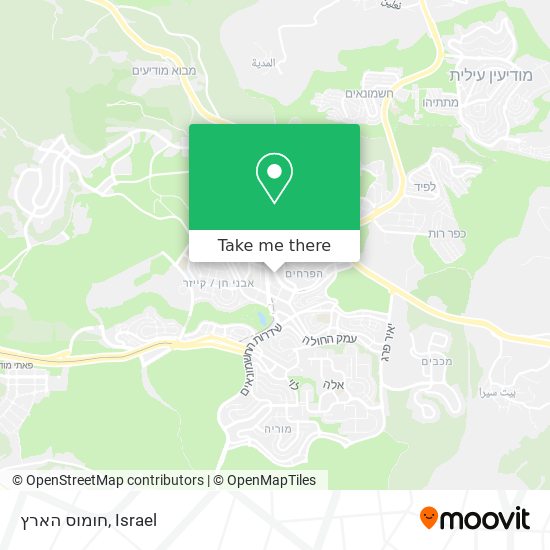 חומוס הארץ map