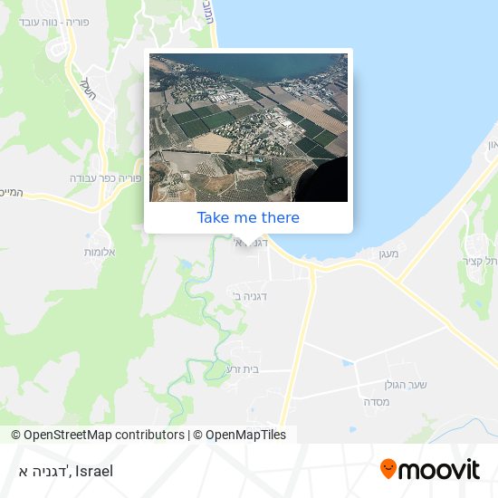 דגניה א' map