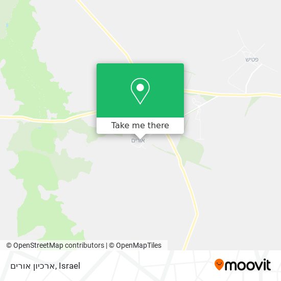 ארכיון אורים map