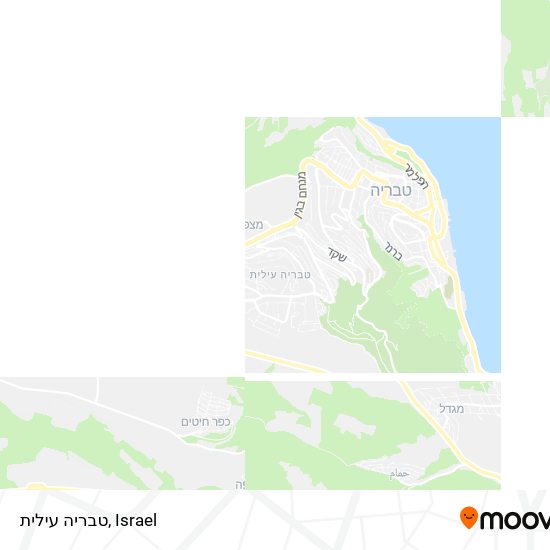 טבריה עילית map