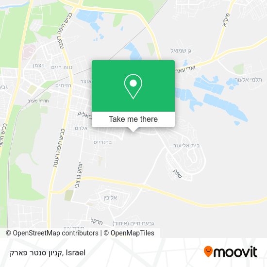 קניון סנטר פארק map