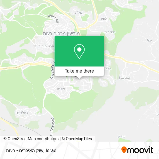 שוק האיכרים - רעות map