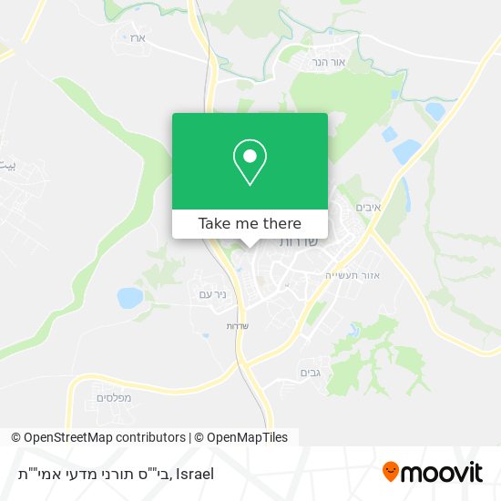 בי""ס תורני מדעי אמי""ת map