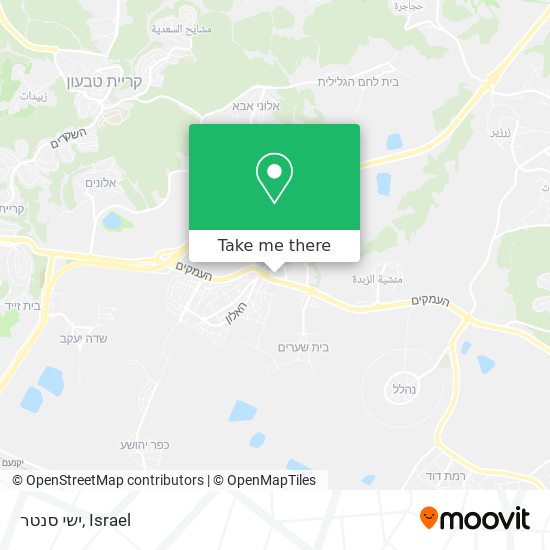 ישי סנטר map