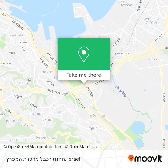 תחנת רכבל מרכזית המפרץ map