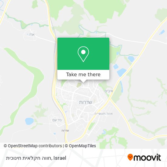 Карта חווה חקלאית חינוכית