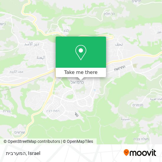 המערבית map