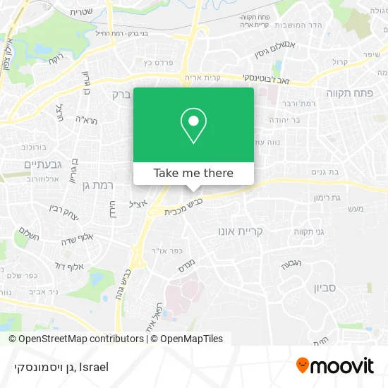 Карта גן ויסמונסקי